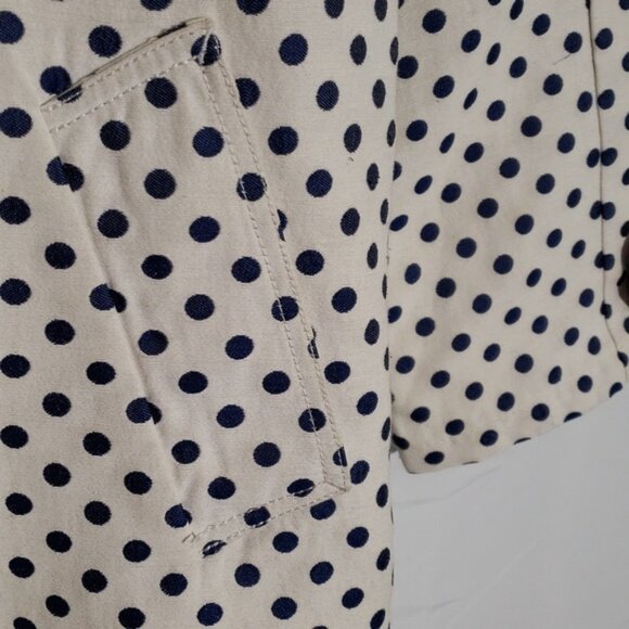 Classic style Tommy Hilfiger retro inspired polka dot trench coat size small - Picture 5 of 12
